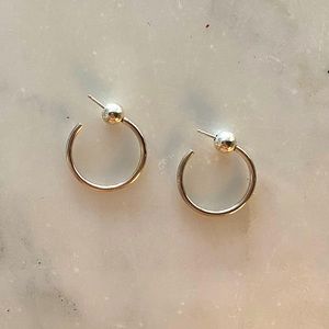 Chic Silver Hoop Earrings